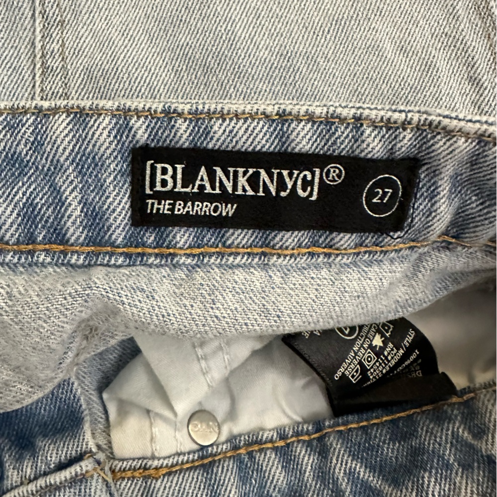 Blank nyc barrow whipstitch detail denim shorts - Picture 3 of 3